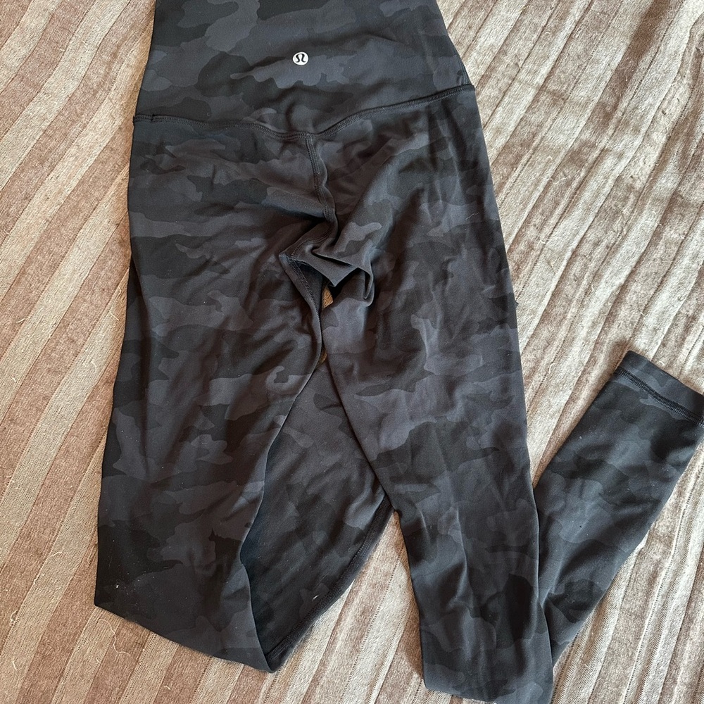lululemon athletica Black Camo Leggings